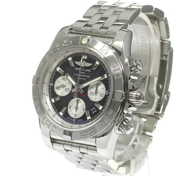 BREITLING Chronomat44 AB0110 Chronograph black Dial Automatic Men's Watch_843001 - Picture 1 of 7